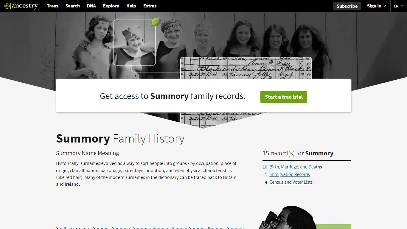 Summory Name Meaning & Summory Family History at Ancestry.com®